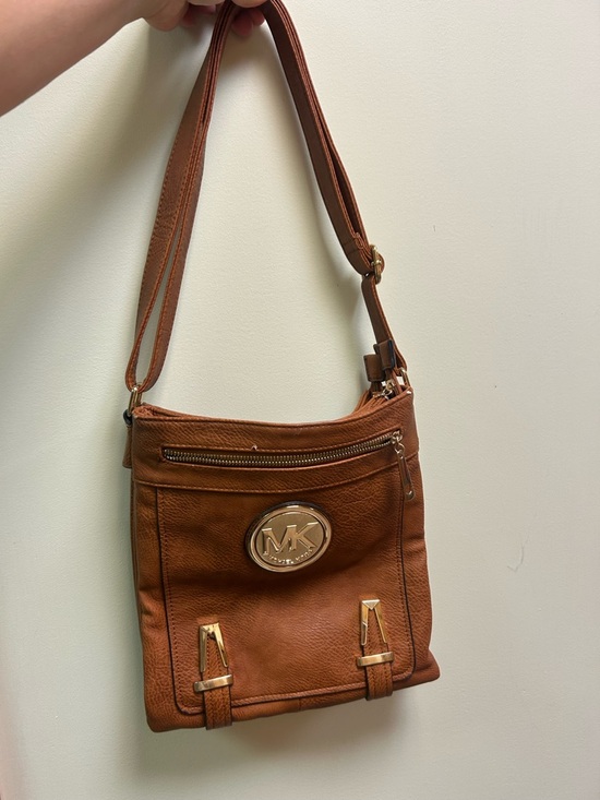 Michael Kors Handbags - Michael Kors Brown Bag  with Gold MK Emblem